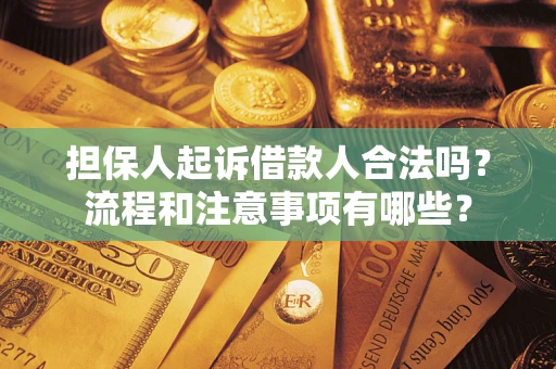 武汉担保人起诉借款人合法吗？流程和注意事项有哪些？