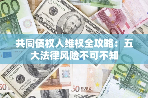 武汉共同债权人维权全攻略：五大法律风险不可不知