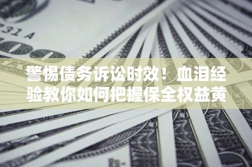 武汉警惕债务诉讼时效！血泪经验教你如何把握保全权益黄金期