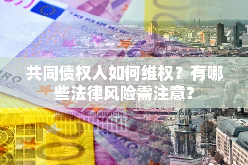 武汉共同债权人如何维权？有哪些法律风险需注意？