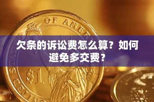 武汉欠条的诉讼费怎么算？如何避免多交费？