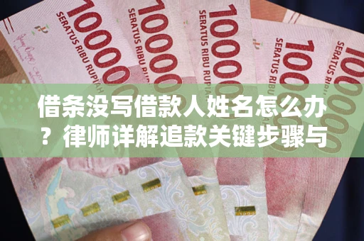 武汉借条没写借款人姓名怎么办？律师详解追款关键步骤与证据链构建