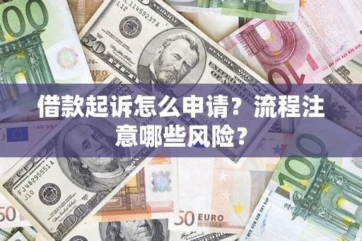 武汉借款起诉怎么申请？流程注意哪些风险？