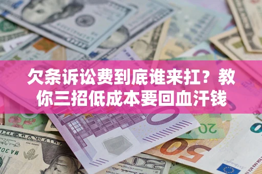 武汉欠条诉讼费到底谁来扛？教你三招低成本要回血汗钱